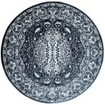160 x 160cm Big Medallion Persian Mashad Design Round Rug