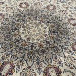 400 x 295cm Large Size Beautiful Persian Kashan Cream Rug - Image 10
