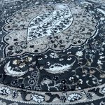 160 x 160cm Big Medallion Persian Mashad Design Round Rug - Image 3