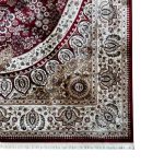 230 x 160cm Turkish Machine Made Persian Mashad Red Rug - Image 4