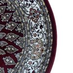 160 x 160cm Persian Design Floral Grey Round Rug - Image 10
