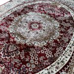 230 x 160cm Turkish Machine Made Persian Mashad Red Rug - Image 3