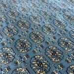 400 x 300cm Blue Bokhara Design Machine Made Rug - Image 6