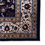 400 x 300cm Navy Kashan Persian Design Machine Made Rug - Image 6