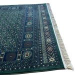 160 x 160cm Green Bokhara Design Square Rug - Image 7