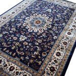 400 x 300cm Navy Kashan Persian Design Machine Made Rug - Image 7