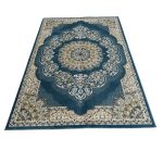 230 x 160 Turkish Machine Made Kerman Blue Rug - Image 3