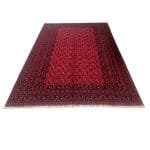 288 x 200cm Hand Knotted Afghan Akche Bokhara – Wool Rug - Image 2