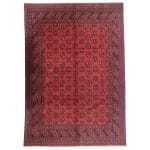 277 x 194cm Hand Knotted Afghan Akche Bokhara – Wool Rug
