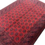 277 x 194cm Hand Knotted Afghan Akche Bokhara – Wool Rug - Image 5
