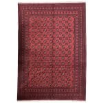 291 x 205cm Hand Knotted Afghan Akche Bokhara – Wool Rug