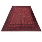 291 x 205cm Hand Knotted Afghan Akche Bokhara – Wool Rug - Image 2