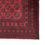291 x 205cm Hand Knotted Afghan Akche Bokhara – Wool Rug - Image 4