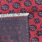 291 x 205cm Hand Knotted Afghan Akche Bokhara – Wool Rug - Image 8