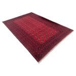 293 x 194cm Hand Knotted Afghan Akche Bokhara – Wool Rug - Image 3