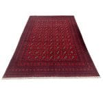 297 x 197cm Hand Knotted Afghan Akche  Bokhara– Wool Rug - Image 2