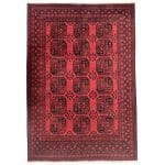 293 x 197cm Hand Knotted Afghan Akche – Wool Rug
