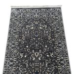 200 x 80cm Turkish Machine Made Floral Grey Runner Rug - Image 3