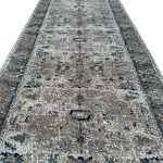 600 x 80cm Vintage Persian Design – Beige Dark Grey Runner Rug - Image 2
