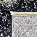 800 x 80cm Classic Persian Kashan – Navy Runner Rug - Image 7