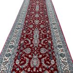 600 x 80cm All Over Floral Persian Kashan Design – Red Runner Rug - Image 4