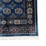 800 x 80cm Afghan Bokhara Design – Blue Runner Rug - Image 5