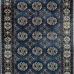 800 x 80cm Afghan Bokhara Design – Blue Runner Rug - Image 7