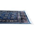 800 x 80cm Afghan Bokhara Design – Blue Runner Rug - Image 6