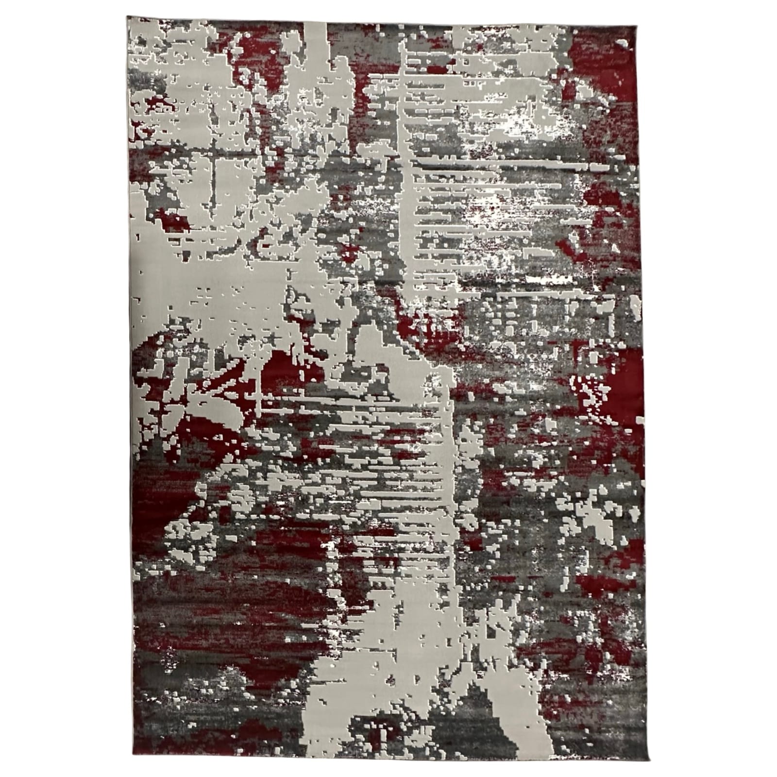 safari-290-grey_10 290 x 200cm Turkish Modern Grey Red Machine Made Rug - Image 1