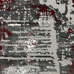 290 x 200cm Turkish Modern Grey Red Machine Made Rug - Image 4