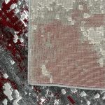 290 x 200cm Turkish Modern Grey Red Machine Made Rug - Image 8