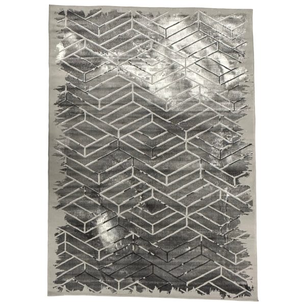 290 x 200cm Turkish Modern Silver Grey Machine Made Rug