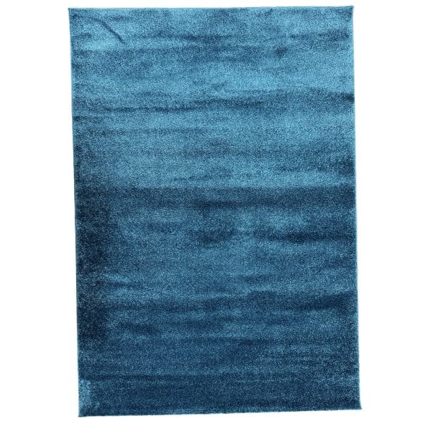 230 x 160 cm – Turkish Machine Made Shaggy Blue Rug, Modern Soft Texture