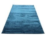 230 x 160 cm – Turkish Machine Made Shaggy Blue Rug, Modern Soft Texture - Image 2