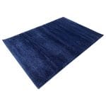 230 x 160 cm – Machine Made Turkish Shaggy Navy Carpet, Thick Modern Pile - Image 2