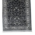 300 x 80cm Traditional Kashan Design Machine Made Grey Runner Rug - Image 3