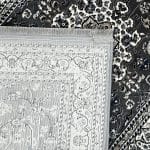 300 x 80cm Traditional Kashan Design Machine Made Grey Runner Rug - Image 8