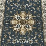 400 x 80cm Persian Style Corridor Blue Runner Rug | Oriental Touch - Image 5