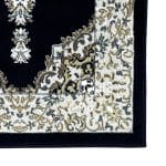 400 x 80cm Persian Design Hallway Navy Runner Rug | Soft & Durable - Image 3