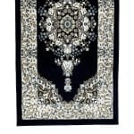 400 x 80cm Persian Design Hallway Navy Runner Rug | Soft & Durable - Image 4