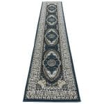 400 x 80cm Persian Design Runner | Machine Made Blue Rug