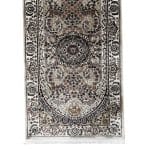 400 x 80cm Persian Mashad Design Beige Machine Made Runner Rug - Image 4