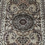 400 x 80cm Persian Mashad Design Beige Machine Made Runner Rug - Image 5