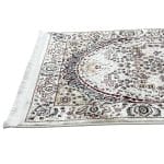 400 x 80cm Persian Mashad Design Beige Machine Made Runner Rug - Image 7