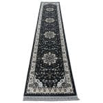 400 x 80cm Persian Kashan Style Grey Runner Rug