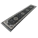 400 x 80cm Persian Kashan Style Grey Runner Rug - Image 2