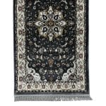 400 x 80cm Persian Kashan Style Grey Runner Rug - Image 4