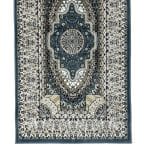 400 x 80cm Persian Design Runner | Machine Made Blue Rug - Image 4
