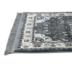 400 x 80cm Persian Kashan Style Grey Runner Rug - Image 7