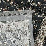 400 x 80cm Persian Kashan Style Grey Runner Rug - Image 8